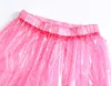 Pantalon femme Capris clair rose point PoTransparent PVC pantalon imperméable pantalon desserrer facile déposer J230705