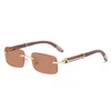 أزياء Carti Top Sunglasses 2023 New Wooden Bow Men and Women Passion Glasses With Original Box