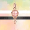 925 Silver Fit Pandora Charm 925 Bracelet Fashion Fashion Pink Hot Air Balloon Shi Positioning Buckle Zircon Classic charms For pandora charm 925 silver beads charms