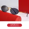 Mode carti top lunettes de soleil 2023 nouveau petit cadre hip-hop hommes et femmes mode rue tendance tourné rond avec boîte d'origine