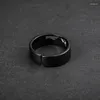 Wedding Rings Fashion Unique Design Couple Ring Black Premium Sunset Mountain Adjustable For Men Boy Love Anniversary Gift