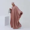 Odzież etniczna MD bez hidżabu moda muzułmańska Abayas dla kobiet z długim rękawem Maxi szata islamski kaftan Marocain suknia wieczorowa Djellaba Femme