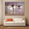 Landschap portretten canvas kunst kinderen op het strand Edward Henry Potthast schilderij handgemaakte kunstwerken Home decor