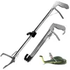 Reptielenbenodigdheden K5DC Professionele RVS Snake Tong Grabber Rammelaar Catcher Brede Kaak 3 Maten Handling Tool met Slot 230706