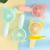 Party Favor Rechargeable Hand Held Mini Fan USB Office Outdoor small electric fans Portable Travel Appliances Air Cooler by sea T9I002266