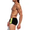 Mannen Badmode Sexy Mens Side Split Zwembroek Zomer Nylon Sneldrogend Badpak Mode Mannelijke Sport Strand Hardlopen Surfen Board Shorts J230707