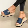 Sandalen Zomer Wiggen Slippers Platform Hoge Hakken Vrouwen Slipper Dames Buiten Schoenen Basic Klomp Wedge Slipper Flip Flop Sandalen 230707