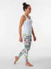 Spodnie Active Birds And Blooms - Iznik Pretty Floral Bird Pattern Cecca Designs Legginsy Sport Woman
