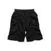 Shorts Masculino Y2K Shorts de Verão Fino Qucik Dry com Cordão Calça Masculina Ruched Streetwear Perna Larga Larga Calça de Cinco Pontos Oversized Curto Plissado 230706