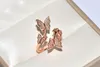 Cluster Rings Fashion Butterfly Ring Jewelry Original 925 Sterling Silver 5A Cubic Zirconia Party Wedding Band For Women Finger