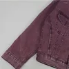 Damenjacken Koreanische 2023 Herbst Frauen Lose Lässige Lila Denim Jacke Harajuku Kurtka Damska Jeans Einreiher Cowboy Mantel