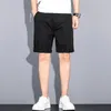 Shorts masculinos verão 2023 terno de cinco pontas fino elástico calça curta casual