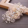 Collier Boucles D'oreilles Ensemble Belle Mariée Strass Perles À La Main Accessoires De Cheveux Fleur Bandeau Épingles À Cheveux Couronne Pour Mariage Dress Up DIX