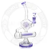 10.5 Inches Hookah High-Quality Inline Perc "Pandora" Inception Cube rig Smoking bongs for Tobacco Glass Bong Water pipe