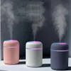 Humidificateurs Mini humidificateur 300 ml chambre bureau salon portable diffuseur à faible bruit atmosphère lumière brumisateur pulvérisateur diffuseur d'arôme