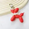 Creative Pearl Balloon Dog Cartoon Keychain Hänge Söt Bubble Dog Animal PVC Nyckelring Smycken Tillbehör Present