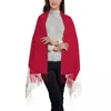 Sjaals Malta Flag Women's Pashmina Shawl Wraps Fringe Scarf Long Large