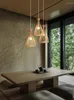 Pendant Lamps Chinese Handmade Chandelier Light Woven Bamboo Hanging Lamp Home Lighting Kitchen Living Room Decoration Wicker Flesh