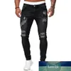 Jeans da uomo New Fashion Streetwear Jeans strappati strappati disegnati a matita Jeans skinny da uomo a figura intera181I