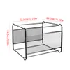 Filing Supplies A4 Letter Size Hanging File Folder Box Mesh Metal Organizer Desk Storage Holder Shelf For Office Home 230706