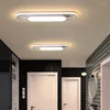 Plafonniers LED Moderne Pour Couloir Balcon Salon Blanc Noir Or AC85-265V Fer Qualité Lampe Corps Dimmable