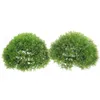 Dekorativa blommor 2 st Miniväxter Konstgräsboll Stora konstgräsbollar Hängande dekor Topiary Plast Grön Simulering