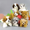 Animaux en peluche en peluche AURORA Simulation Chiot Chien En Peluche Enfant Modèle Poupée Husky Alaskan Malamute Chien De Berger Saint Bernard Chihuahua En Peluche Peluche Cadeau L230707