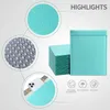 Protective Packaging 100pcs Blue Bubble Mailer Padded Mailing Envelopes Poly for Self Seal Bag Padding 230706