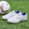 Safety Shoes Professional Brand Yellow Laceup Leather Soccer Men Breathable Nonslip Men's Football Training TF Futsal Man 230707