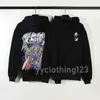 Mannelijke en vrouwelijke parodie Skull King bedrukte hoodie Amerikaanse high street hiphop sport hoodie trend kaneyees designer personality 23ss