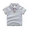 Tシャツ夏の男の子アクティブ Tシャツ綿幼児キッズポロトップス Tシャツ品質子供服 230707