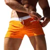 Мужские купальники мужчины с твердым цветом плавания шнурки карманы карманы Slim подходит для пляжных шорт для купальников J230707