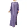 Этническая одежда 2023 Maxi Dress Vestidos Dubai Turkey Hijab Abayas Мусульманский марокко кафтан Ислам Бриллиант для женщин