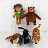 Gefüllte Plüschtiere 5 teile/los 22 cm 9'' Film Das Dschungelbuch Plüschtiere Mowgli Tiger Schlange Bär Leopard Weiche Kuscheltiere Figur Spielzeug L230707