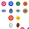 Drinkrietjes Sts Moq Evil Eye Custom Sile St Toppers Er Charms Buddies Diy Decoratieve 8Mm Party Supplies Gift Drop Del Homefavor Dhg3L