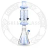 19 '' Glass Bong Dab Rig Smoke Water Pipe Hookah Oil Rigs 3 freezble coil chamber Smoking Pipes Tobacco Factory Mixed Color