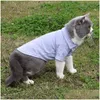 Hond Kleding 6 Kleuren Effen Zomer Ademend Huisdier Shirts Trendy Persoonlijkheid Charm Kat Katoenen T-shirt Drop Levering 20 Dh2Tu