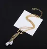 Baroque Pearl Dething Detlaces 18k Gold Classic Designer Letter Letter Pendants Chain