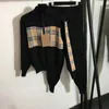 디자이너 까마귀 트랙 슈트 여성 활동복 세트 스웨터 바지 2 조각 세트 버 패션 니트 캐주얼 트랙 슈트 2xl
