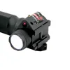 Tactical Quick Staccabile Vertical Fore Grip Fucile LED Torcia Caccia Pistola Luce con Laser Rosso Integrato