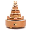 Novelty Items Elegant Wooden Music Box Castle Carousel Musical Box Birthday Christmas Gift For Girlfriend Boyfriend Music Sound Box Present 230707