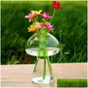 Vases Mushroom Shaped Glass Vase Terrarium Bottle Container Flower Home Table Decor Modern Style Ornaments 6Piece Drop Delivery Garde Dhsib