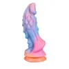 Volwassen Speelgoed Lichtgevende Dildo Anale Seks voor Vrouwen Mannen Kleurrijke Gloeiende Penis Enorme Draak Monster Butt Plug 230706