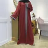 Etnische Kleding Dubai Moslim Vrouwen Lange Jurk Maxi Gewaad Gebed Capuchon Abaya Zijsplit Ramadan Islamitische Eid Toga Midden-Oosten Arabische Kaftan