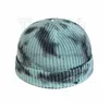 Chapeaux de fête Tricoté Tie Dyed Hat Crochet Caps Fashion Round Ear Muff Skl Cap Gradient Color Warm 6 Style Beanies T2C5281-1 Drop Deliv Dhit3