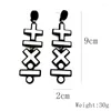 Boucles d'oreilles pendantes Addition Soustraction Multiplication Division Symbole Longues Femmes Mode Acrylique Déclaration Cadeaux Pour Les Enseignants