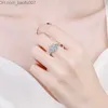 Pierścień Pierścień Pierścień Pierścień Radiant Cut 3 Stone Certified Diamond Wedding Some