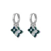 Boucles d'oreilles pendantes mode coréenne boucle d'oreille pour les femmes de luxe 18K véritable plaqué or et S925 argent broche bijoux attrayants