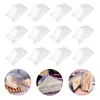 Dinnerware Sets 200 Pcs Packing Box Sandwich Triangle Holder Plastic Containers Clear Lid Case Baking Party