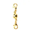 Pendant Necklaces 10Pcs Jewelry Making Strong Magnetic Clasps Gold Plated For Necklace Silver